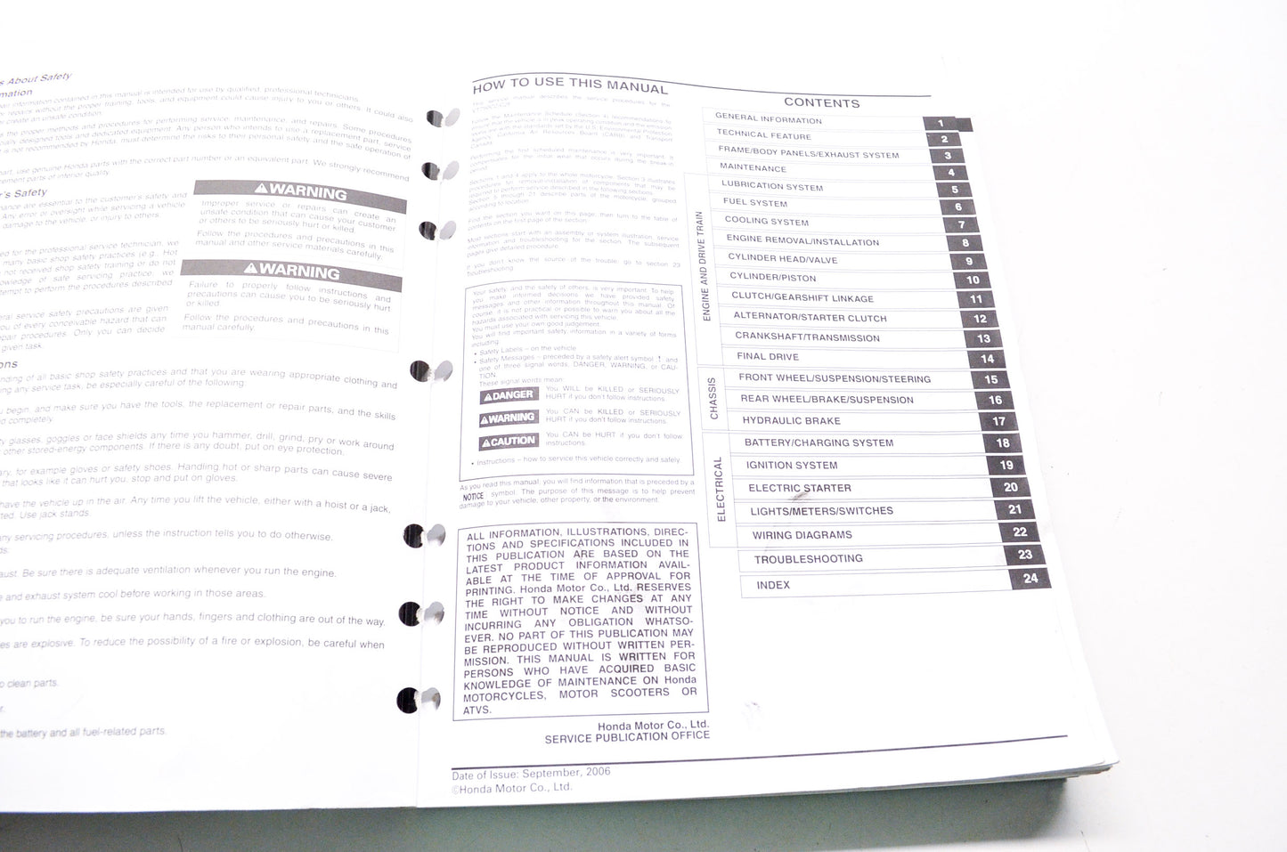 OEM Honda 61MFE02 Service Manual VT750C2 07-09