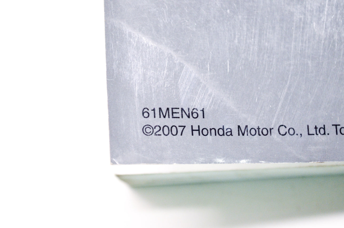 OEM Honda 61MEN61 CRF450R 07-08 Service Manual