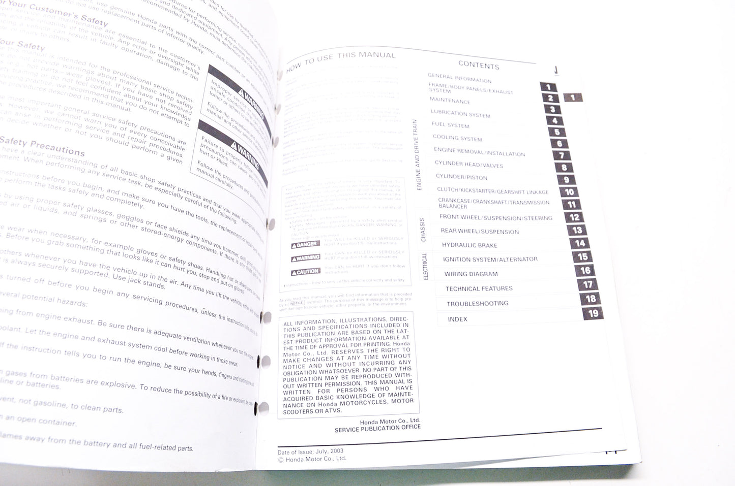 Honda Service Shop Manual 2002-2004 CRF450R