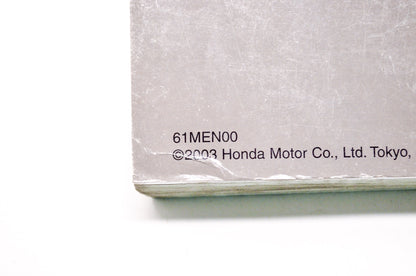 Honda Service Shop Manual 2002-2004 CRF450R