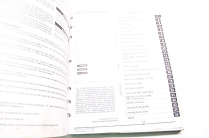 OEM Honda 61HN403 Service Manual TRX350TM/E 0-3