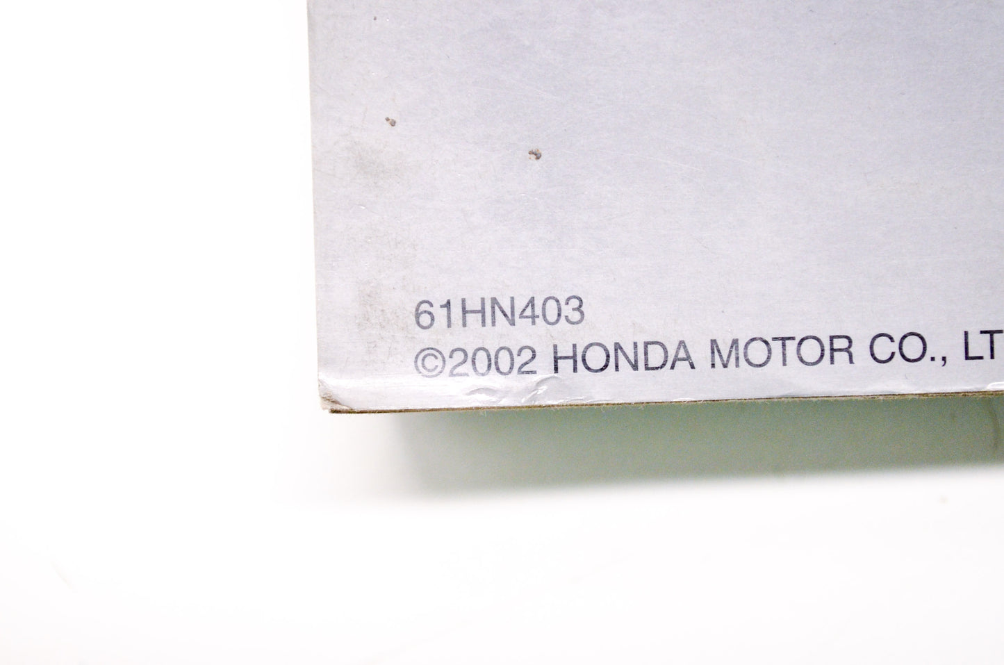 OEM Honda 61HN403 Service Manual TRX350TM/E 0-3
