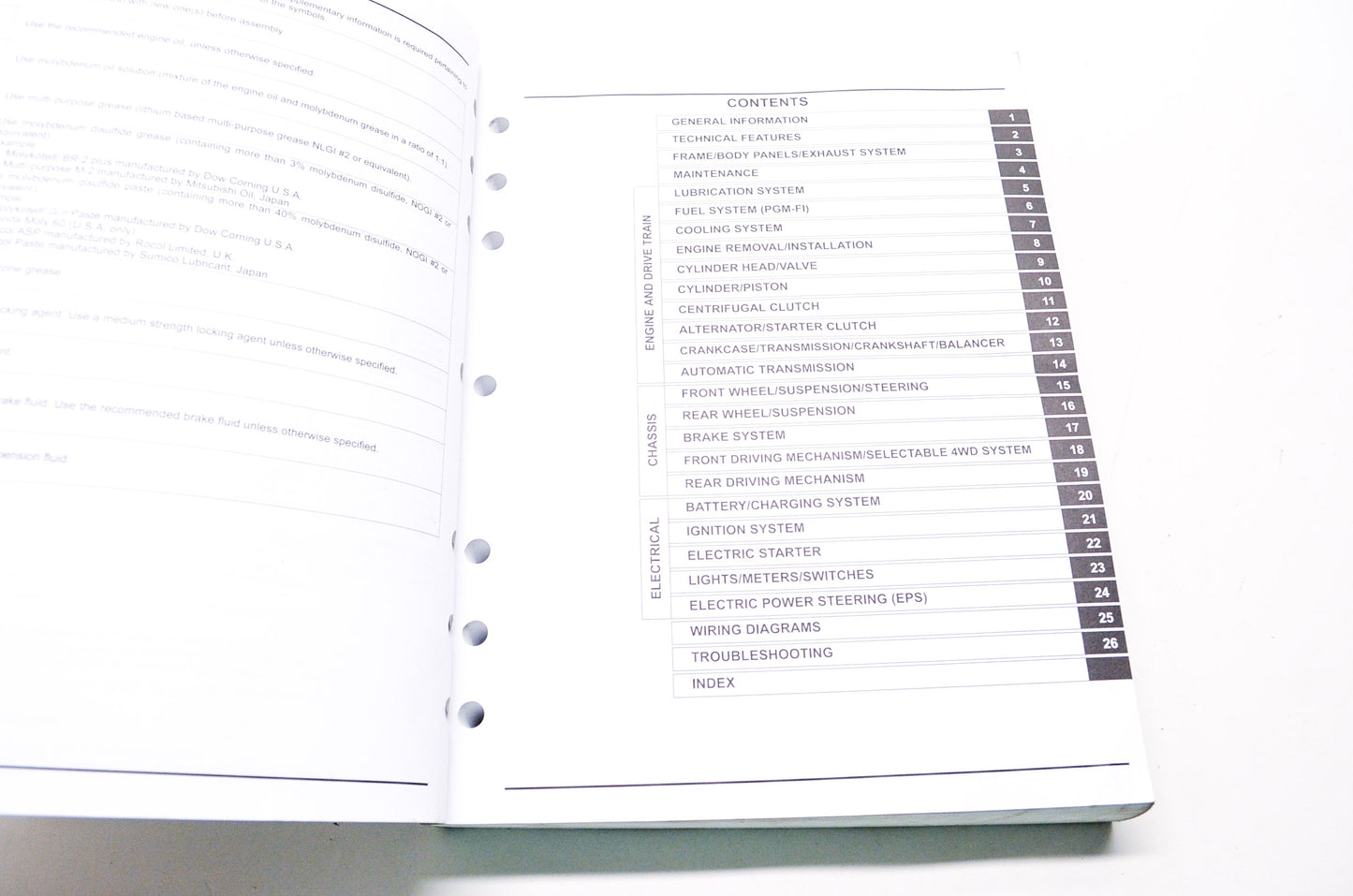 OEM Honda 61HP704 Service Manual TRX420 09-12