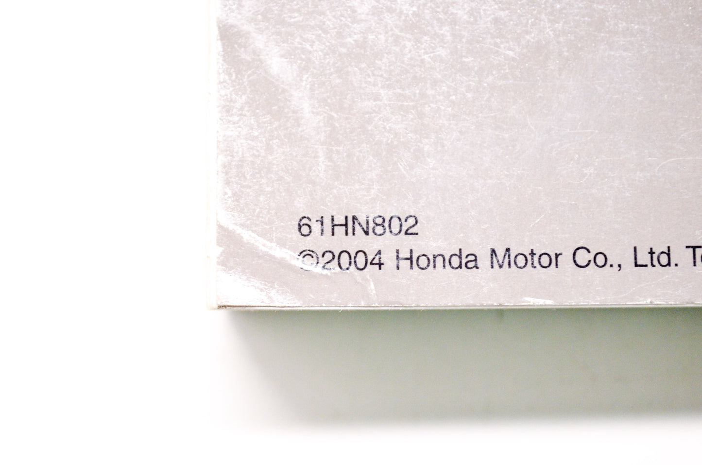 OEM Honda 61HN802 Service Manual TRX650 03-05