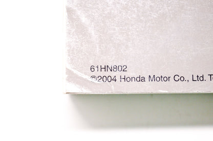 OEM Honda 61HN802 Service Manual TRX650 03-05