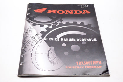 OEM Honda 61HP000Z Service Manual Supplement TRX500 07