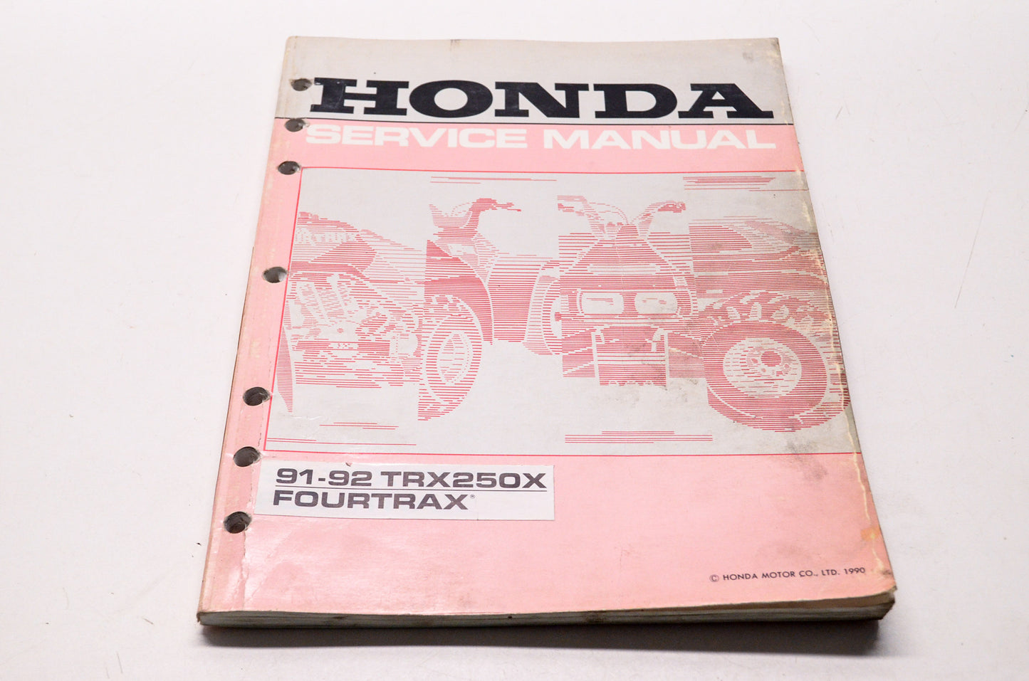 OEM Honda 61HC050 Service Manual, TRX250X'91,'92