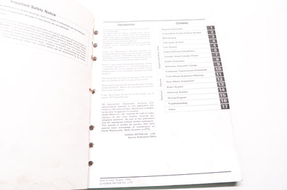 OEM Honda 61HC050 Service Manual, TRX250X'91,'92
