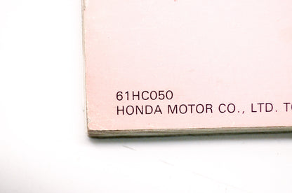 OEM Honda 61HC050 Service Manual, TRX250X'91,'92