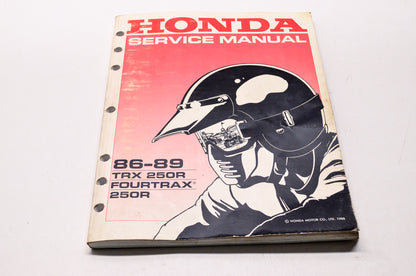 Honda Service Shop Manual 86-89 TRX250R Fourtrax 250R