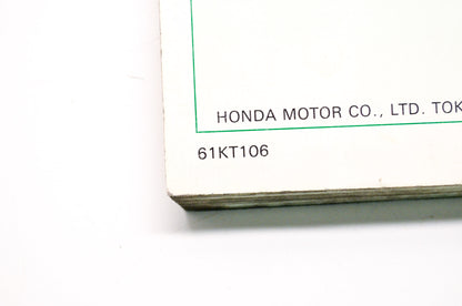 OEM Honda 61KT106 XR250R'95 Service Manual