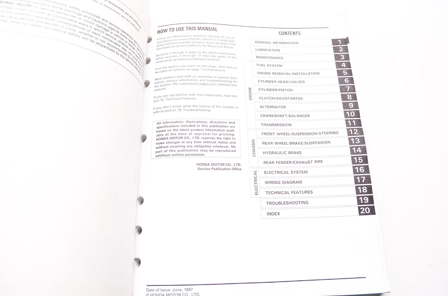 Honda Service Shop Manual 1988-2000 XR600R
