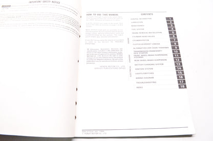 OEM Honda 61GS900 Service Manual 88 ZB50J
