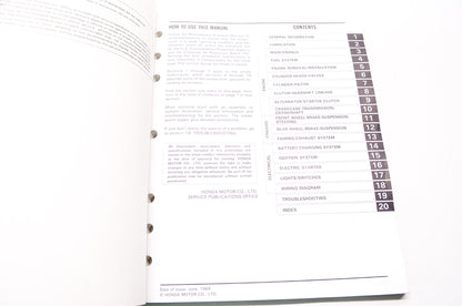 OEM Honda 61KY750 Service Shop Manual 89 NX125