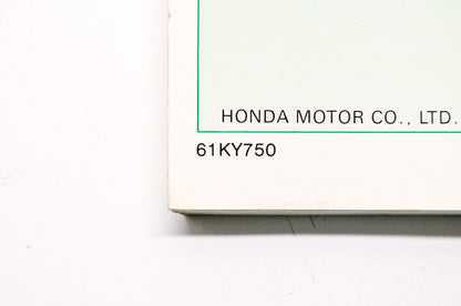 OEM Honda 61KY750 Service Shop Manual 89 NX125