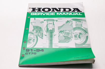 Honda Service Shop Manual 91-94 CT70