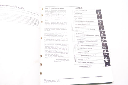 OEM Honda 61KL403 XL250R'84-'87 Service Manual