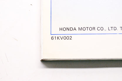 Honda Service Shop Manual 88-90 VTR VTR250