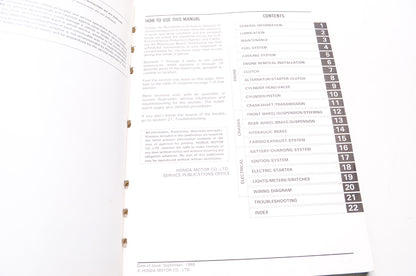 OEM Honda 61KW302 NX250 (E) Service Manual