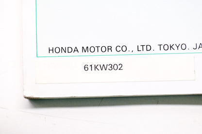 OEM Honda 61KW302 NX250 (E) Service Manual