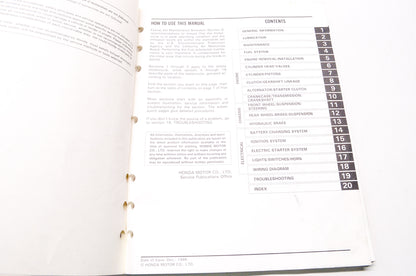 Honda Service Shop Manual 85-87 CMX250C Rebel