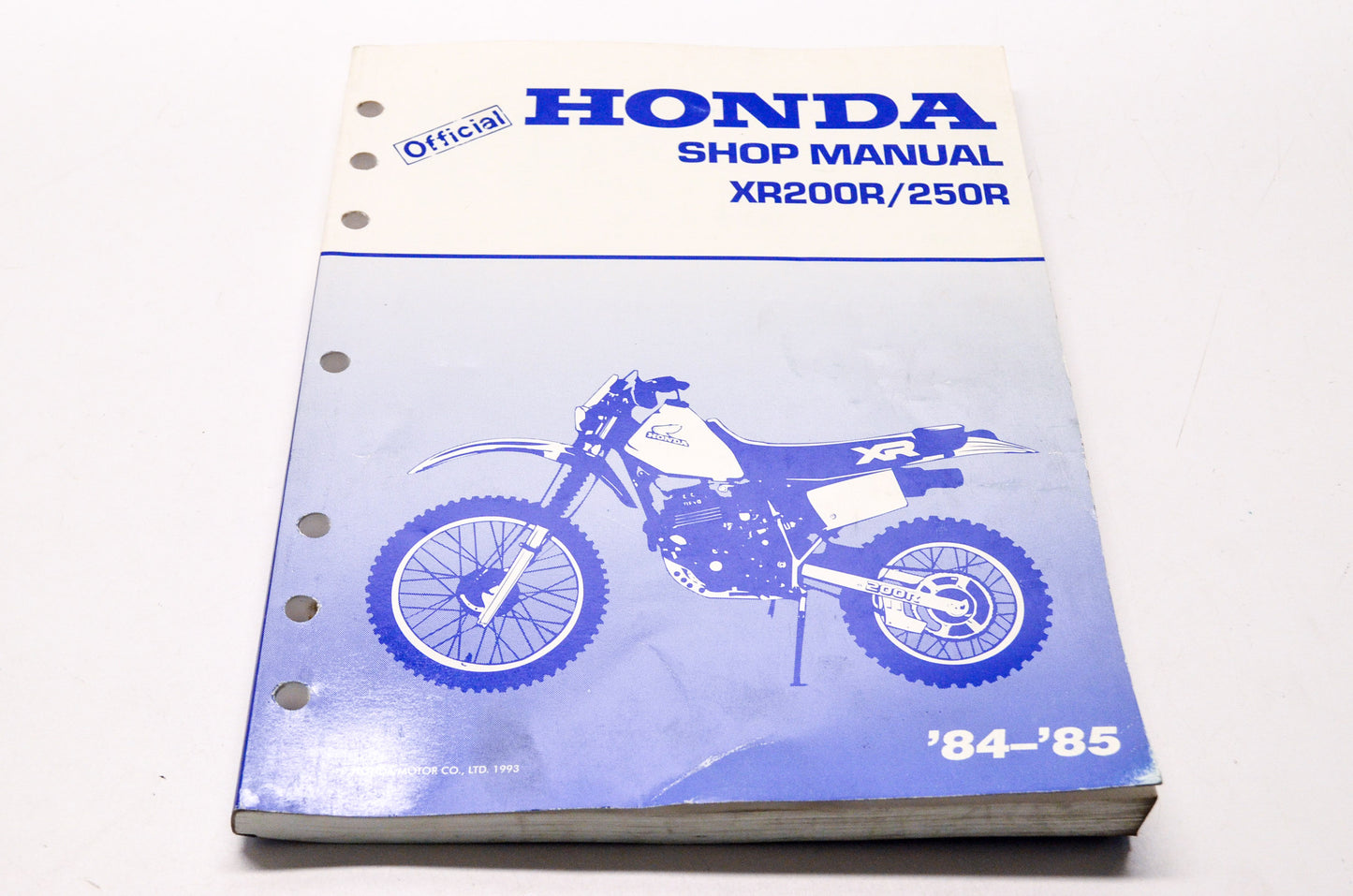 Honda Official Service Shop Manual XR200R/250R 84-85