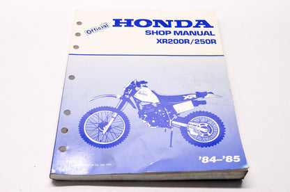 Honda Official Service Shop Manual XR200R/250R 84-85