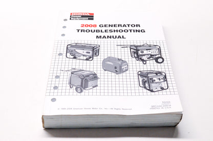 Honda Power Equipment 2008 Generator Troubleshooting Manual