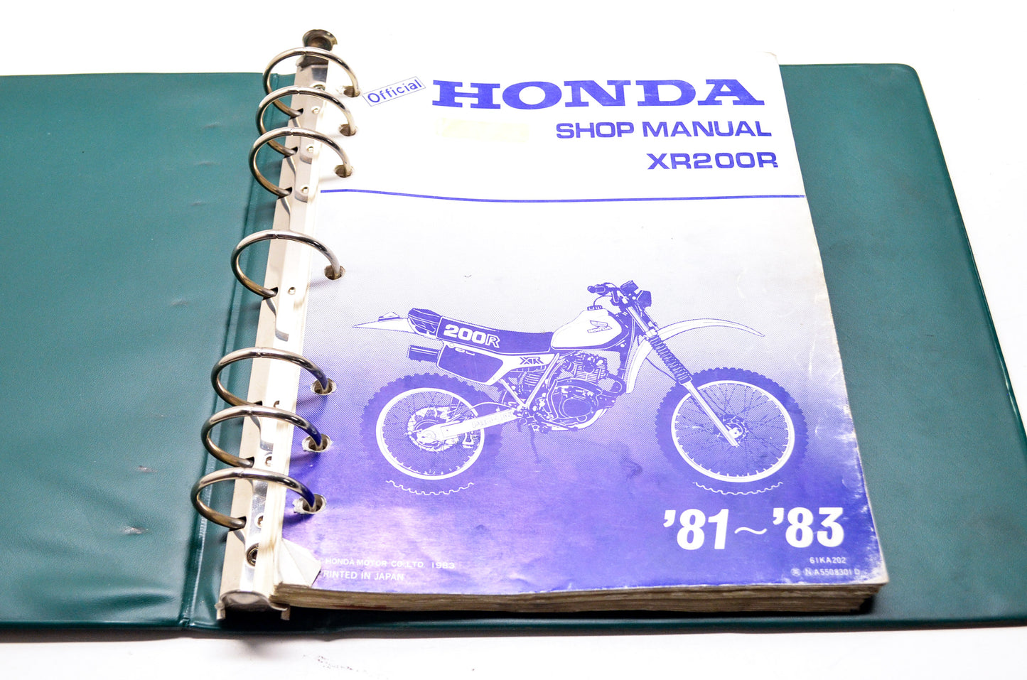 OEM Honda 61KA202 CR200R'81-'83 Service Manual