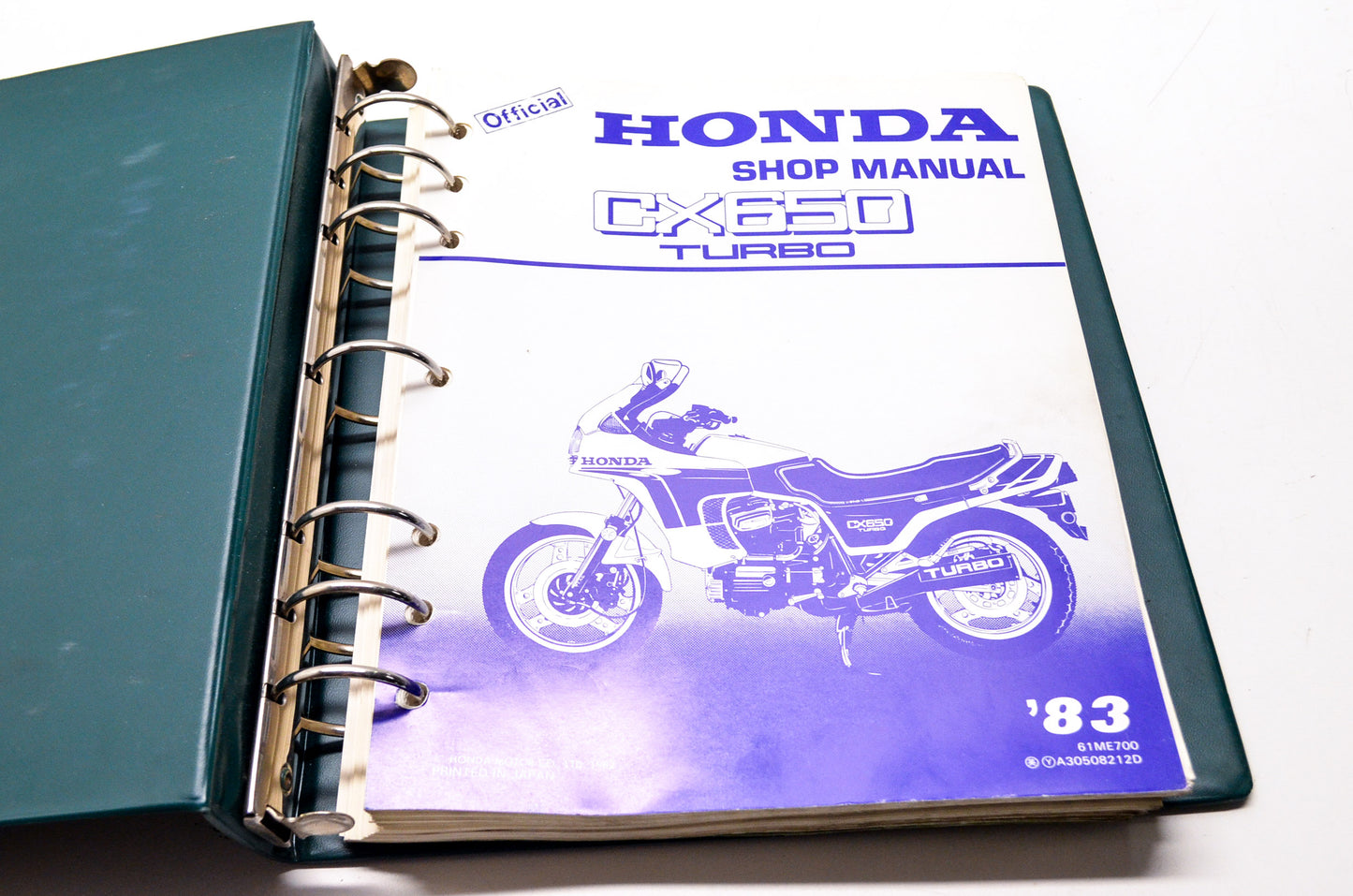 OEM Honda 61ME700 CX650T'83 TURBO Service Manual