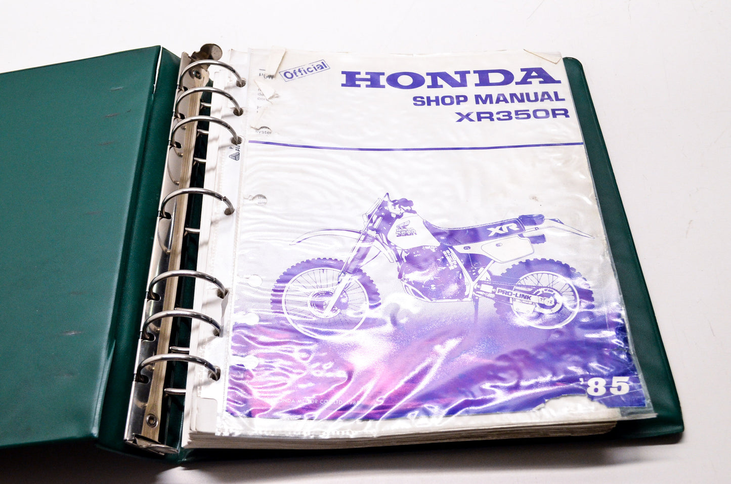 Honda 1985 Shop Manual XR350R