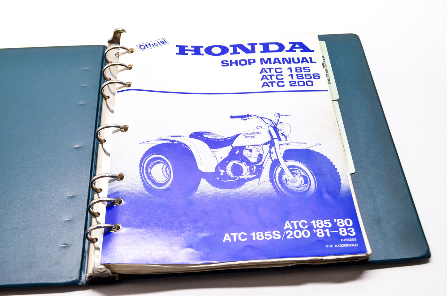 Honda Official Service Shop Manual ATC 185 80 185S/200 81-83