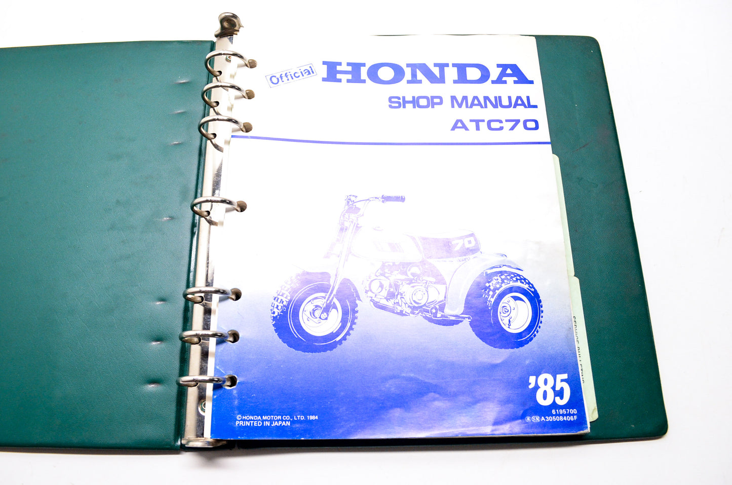 OEM Honda 6195700 Service Manual ATC70'85