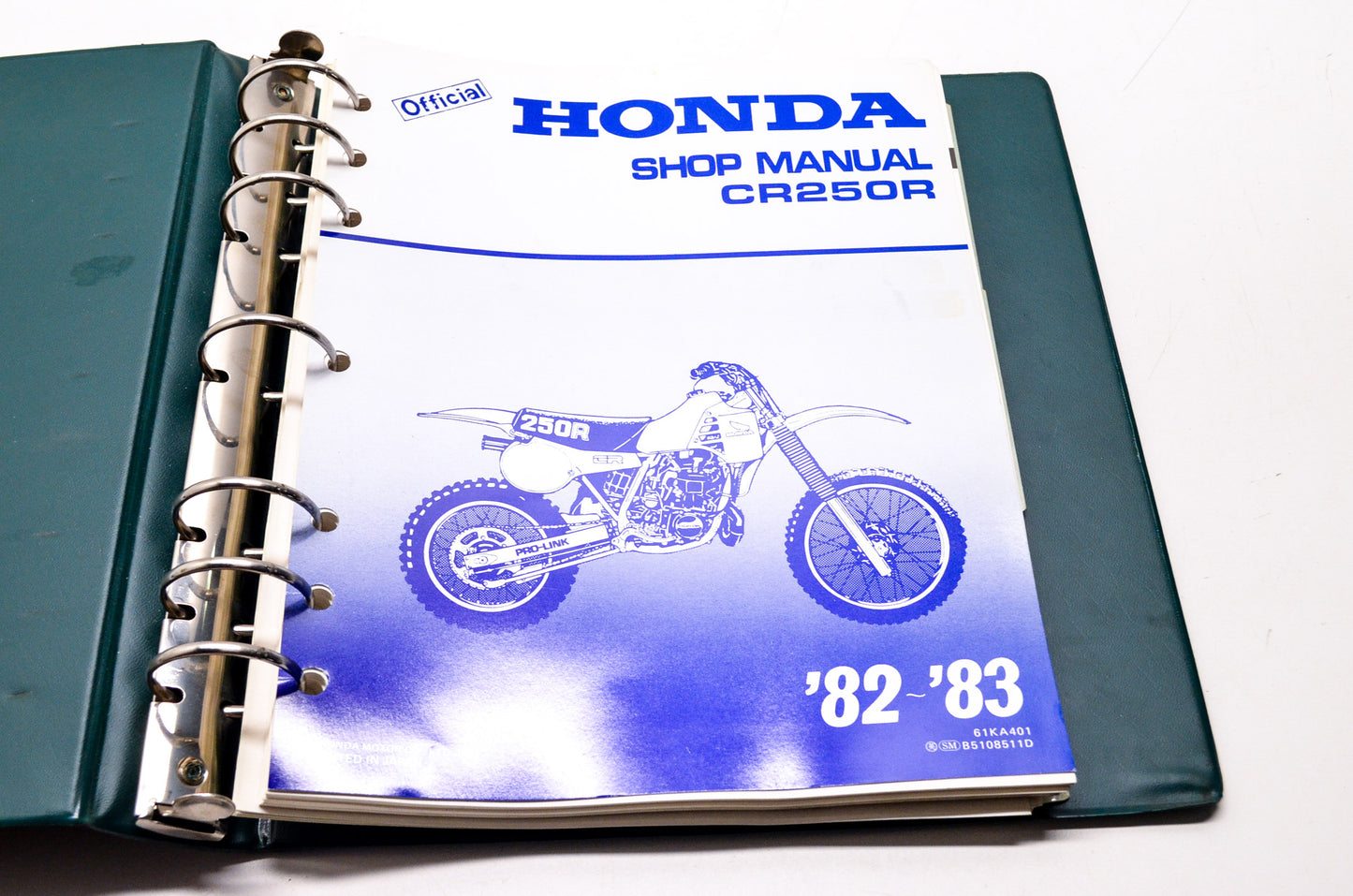 OEM Honda 61KA401 CR250R'82-'83 Service Manual