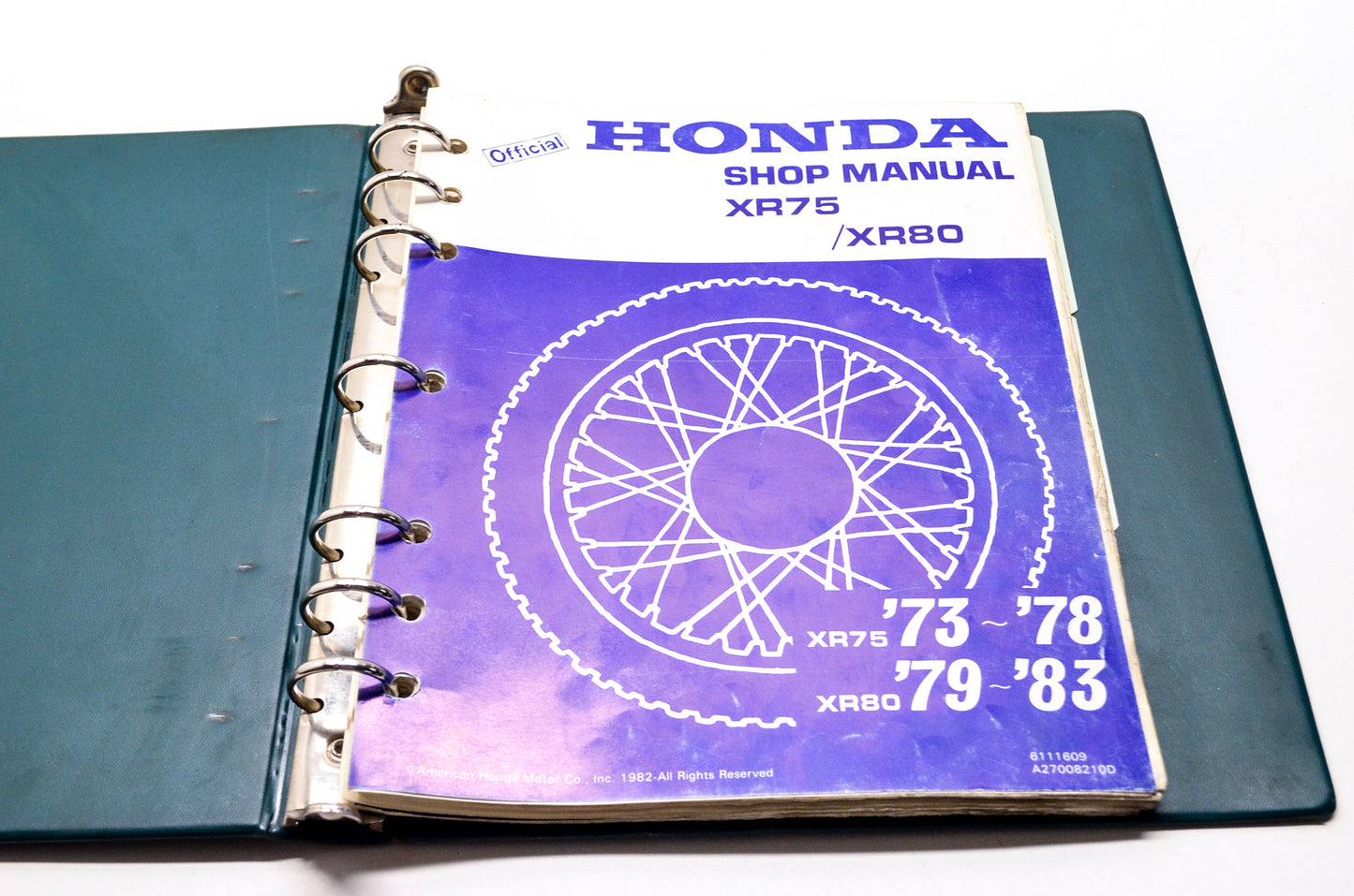 Honda Official Service Shop Manual XR75 73-78 XR80 79-83