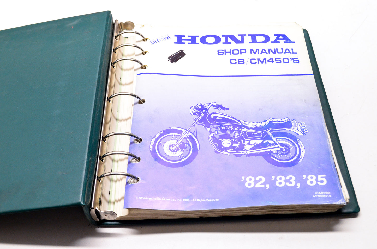 OEM Honda 61MC003 Service Manual 82-85 450''S