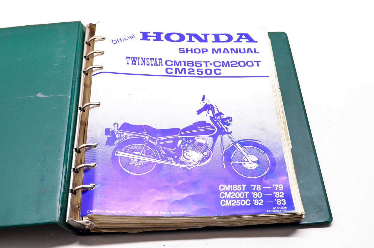 OEM Honda 6141906 Service Manual CM185/200/250