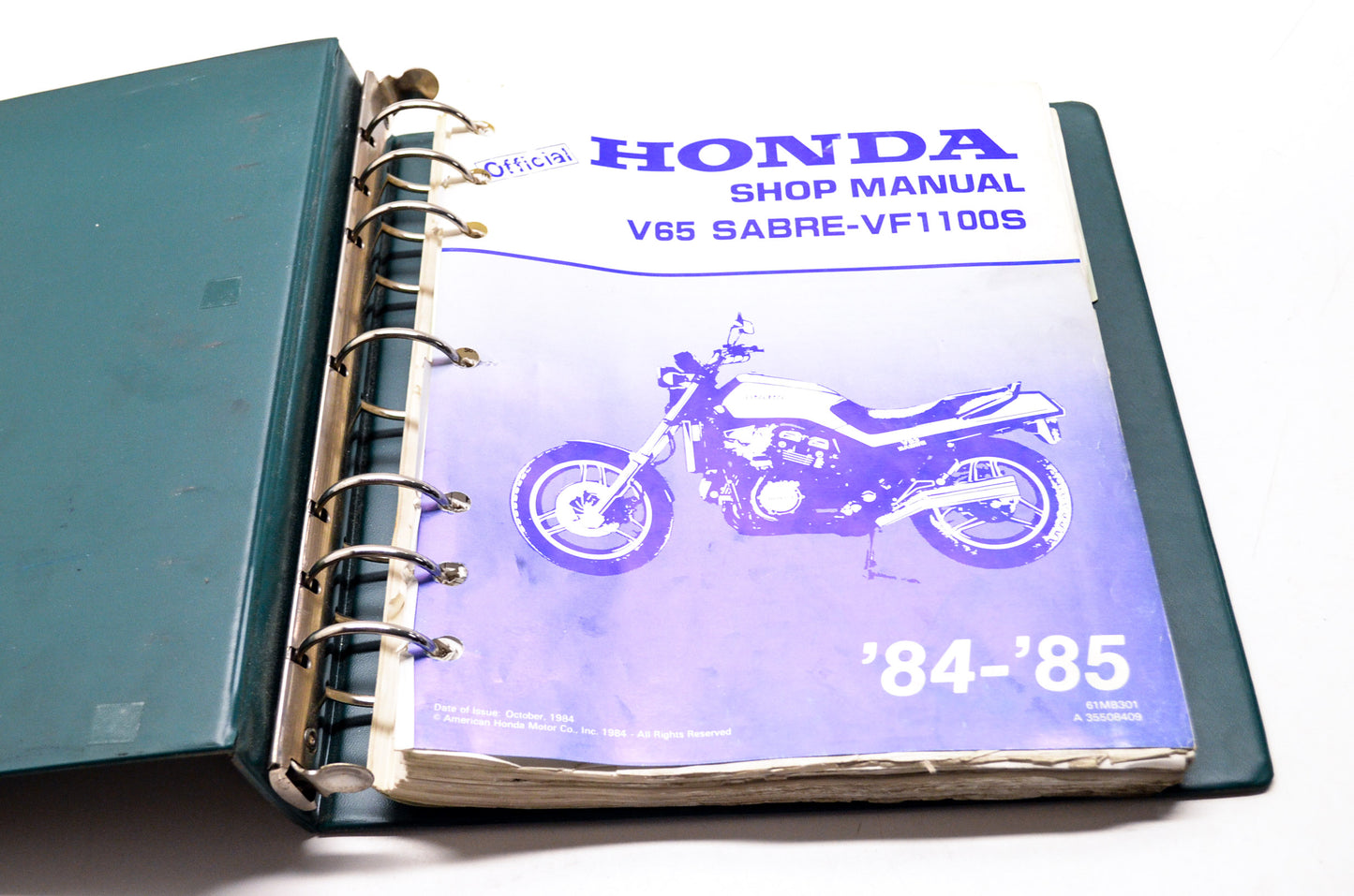 Honda Official Service Shop Manual V65 Sabre-VF1100S 84-85