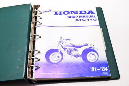 OEM Honda 6194303 Service Manual ATC110 81-84