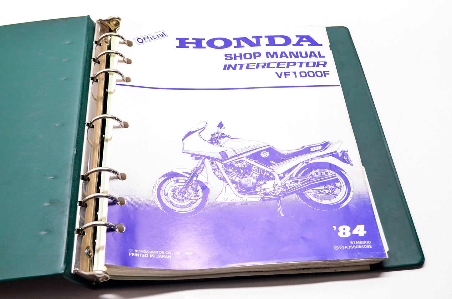 Honda Official Service Shop Manual Interceptor VF1000F 84
