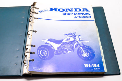 OEM Honda 6196103 Service Manual 81-84 ATC250R