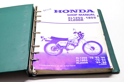 OEM Honda 6143706 Service Manual XL125S0185S