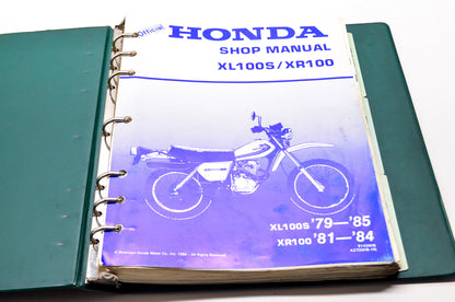 OEM Honda 6143606 Service Manual 79-85 XL100S