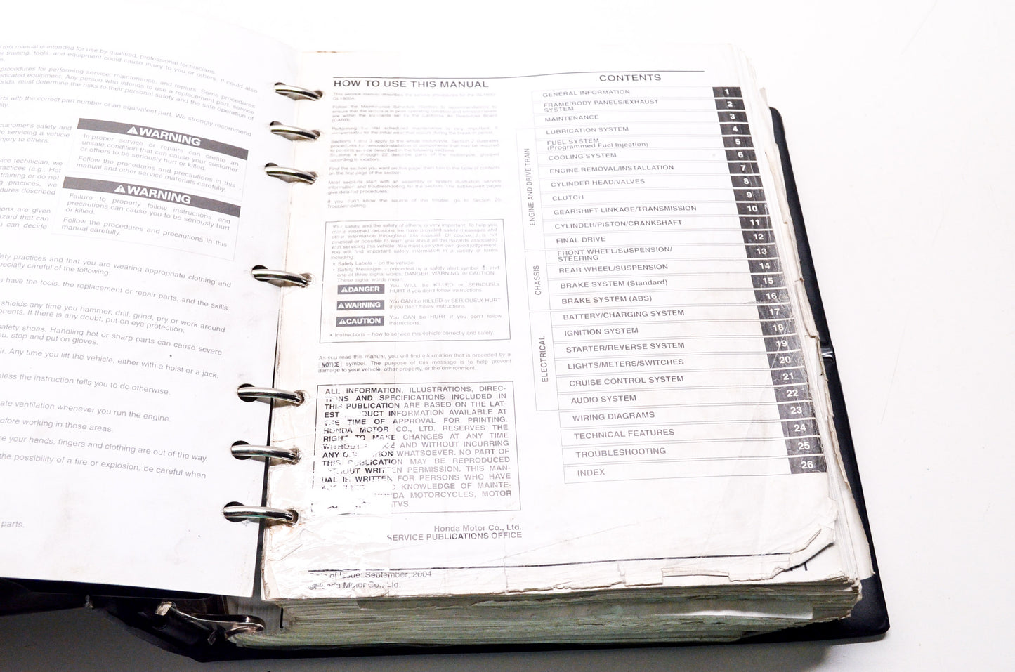 OEM Honda 61MCA04 GL1800/A 01-05 Service Manual