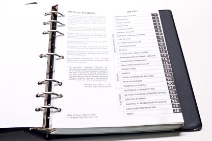 OEM Honda 1995 Common Service Manual