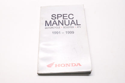 Honda Spec Manual Motorcycle Scooter ATV 1991-1999