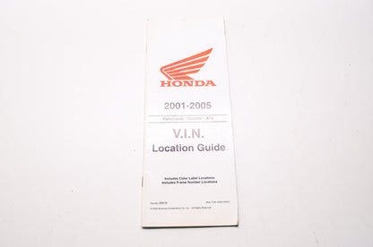 OEM Honda S9518, MJA 7700-10954 (0501), 20000501 2001-2005 Motorcycle Scooter AT