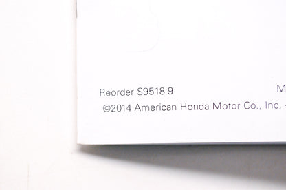 OEM Honda S9518.9, MJA 7700-15080 (1407), 1100.14.08 2011-2014 Motorcycle ATV Sx