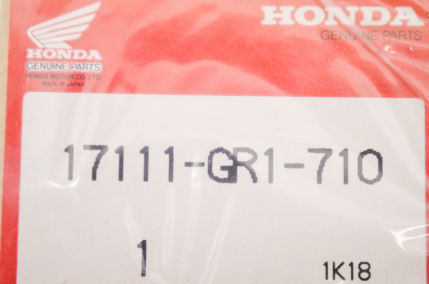 OEM Honda 17111-GR1-710 Intake Pipe Gasket A NOS