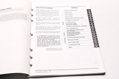 OEM Honda 6145900 CT110 E Service Manual